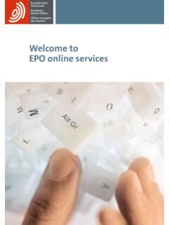 epo.org/smart-card|Welcome to the EPO Online Services.